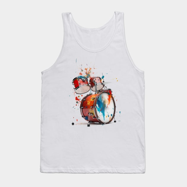 Drum Set Tank Top by Urban Archeology Shop Gallery